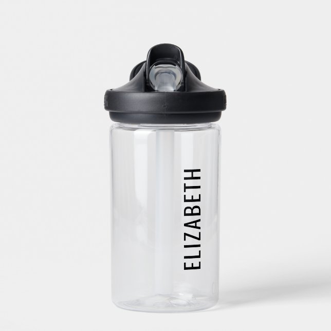 Eigene Kinder benennen zurück zur Schule Minimalis Trinkflasche (Vorne)