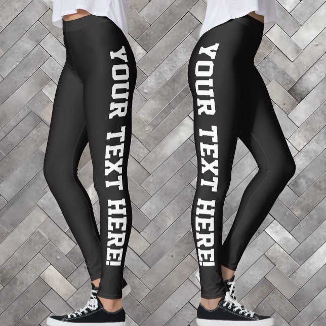 Eigene Leggings für den Textentwurf (Custom leggings with personalized text)