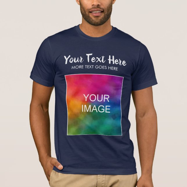 Eigene Leinwand zum Hochladen von Bildlogo T-Shirt (Vorderseite)
