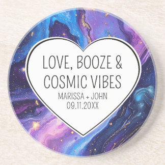 Eigene Liebe, Booze, Cosmic-Vibes-Hochzeit Getränkeuntersetzer