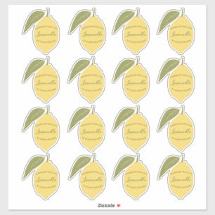 Eigene Limoncello Label Lemon Stickers