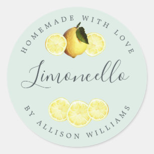 Eigene Limoncello Label Minze Runder Aufkleber