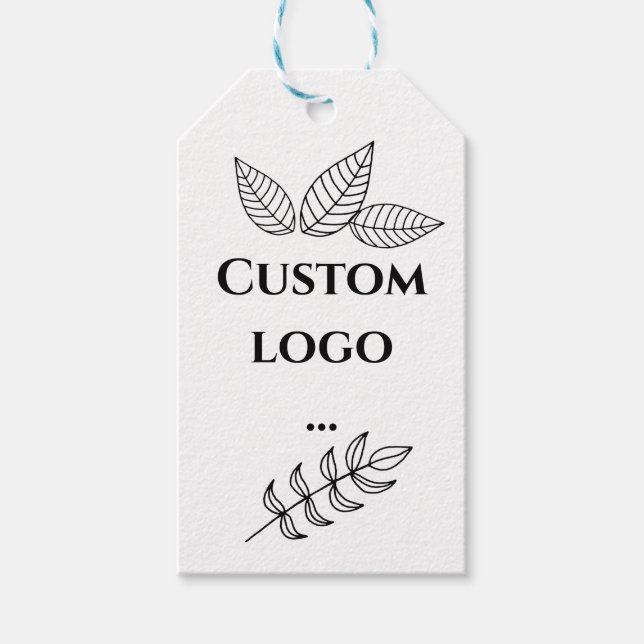 Eigene Logo-Geschenkmarke, Ersatz für Ihr Logo Geschenkanhänger (Vorderseite)