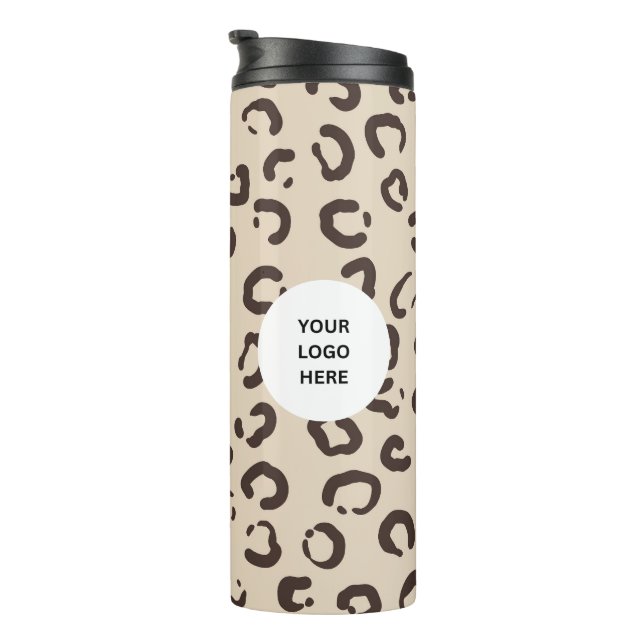 Eigene Logo-Leopard-Druck Thermal-Tumbler Thermosbecher (Nach rechts gedreht)