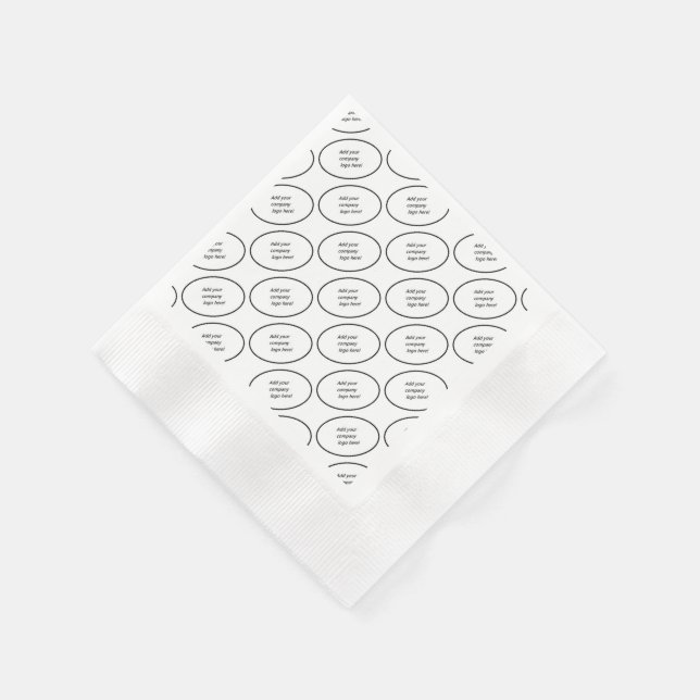 Eigene Markenbezeichnung für Ihr Firmenlogo Serviette (Ecke)