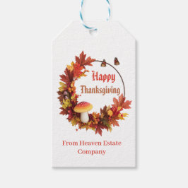 Eigene Moderne Herbstkunst Verließ glückliches Ern Geschenkanhänger