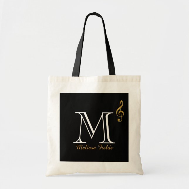 eigene Monogrammmusik erstellen Tragetasche (Vorne)