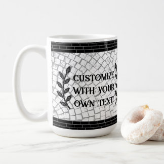 Eigene Mosaike drucken Ihren eigenen Text Kaffeetasse