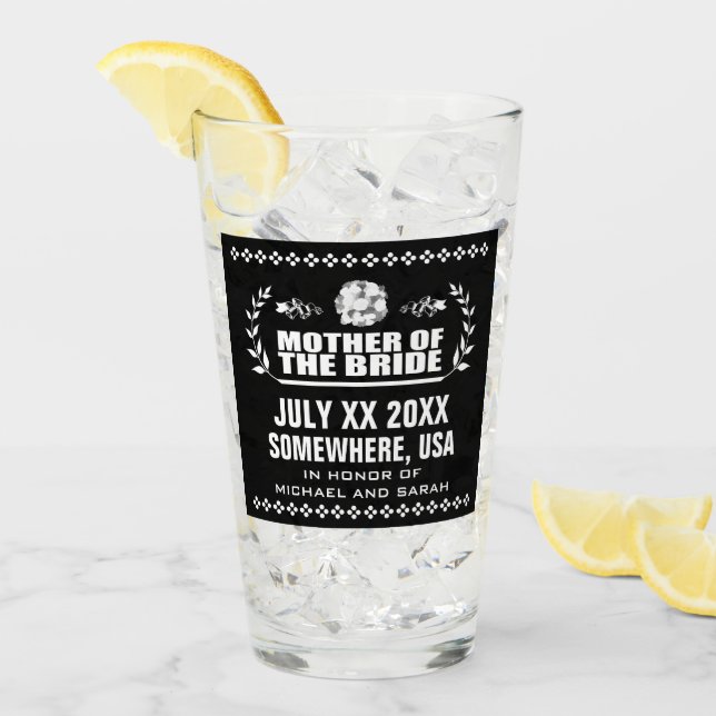 Eigene Mutter der Braut Glas (Vorderseite Ice)