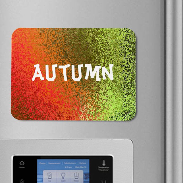 Eigene Namensschattierungen von Orange & Green Pre Magnet (Own Name Shades of Orange & Green Premium Magnet)