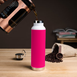Eigene Neon Pink-Flasche mit isoliertem Wasser Trinkflasche