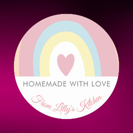 Eigene Regenbogensicherung Kleinaufkleber Runder Aufkleber