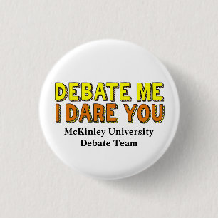 Eigene Schule für lustige Rede und Diskussion Button