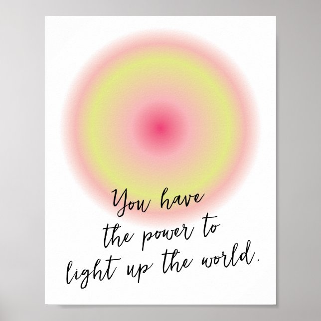 Eigene Teen Girl-positive Inspiration Zitat Poster (Vorne)
