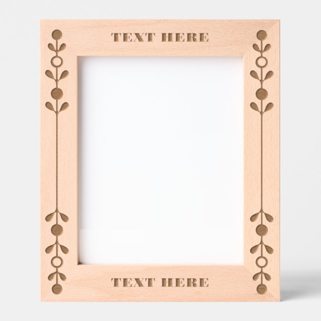 Eigene TEXT-Floral Etched-Bilderrahmen hinzufügen Geätzte Rahmen (Vorderseite)