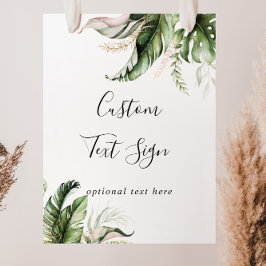 Eigene Textzeichnung für tropische Vegetation Poster