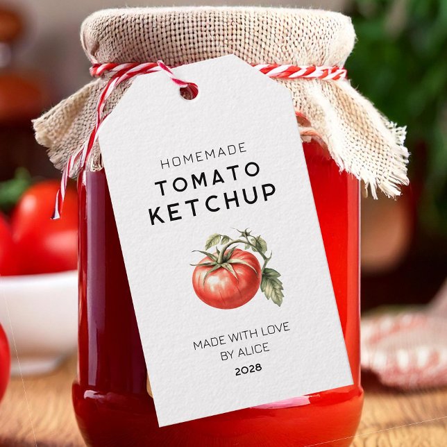 Eigene Tomate Ketchup-Geschenketikett Geschenkanhänger (Von Creator hochgeladen)