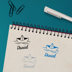 Eigene Unterschrift für das Kid-Boot Gummistempel