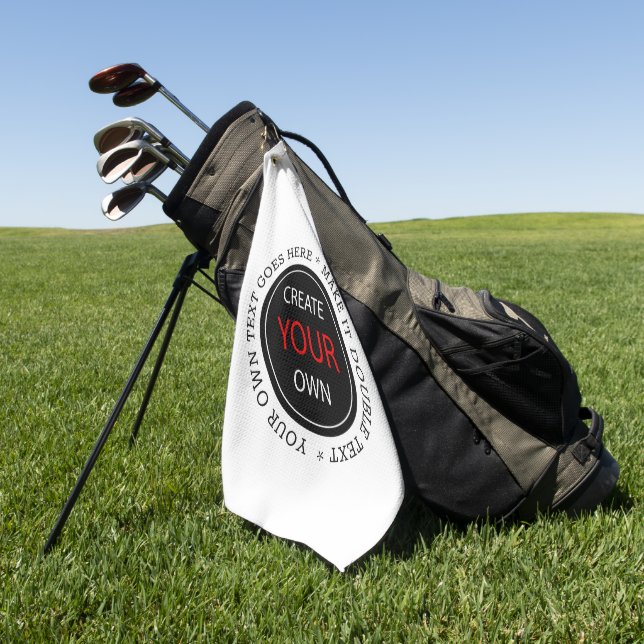 Eigene Vorlage erstellen - Personalisierte Vorlage Golfhandtuch (Gras)