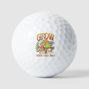 Eigene Wege wachsen Golfball