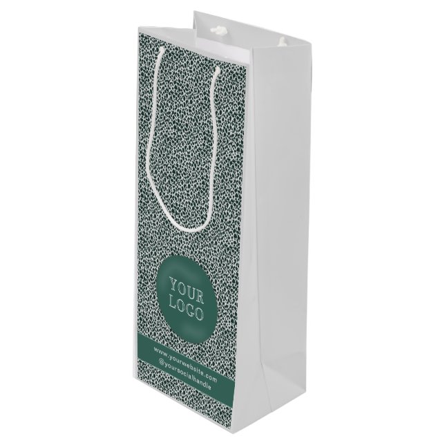 Eigene Weinbeutel mit Firmenlogo Geschenktüte Für Weinflaschen (Vorderseite Schrägansicht)