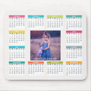 eigenen benutzerdefinierten Foto 2023-Kalender hin Mousepad