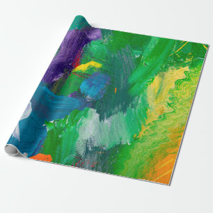 Eigener abstrakter Hintergrund. abstrakt,Acryl,ar Geschenkpapier
