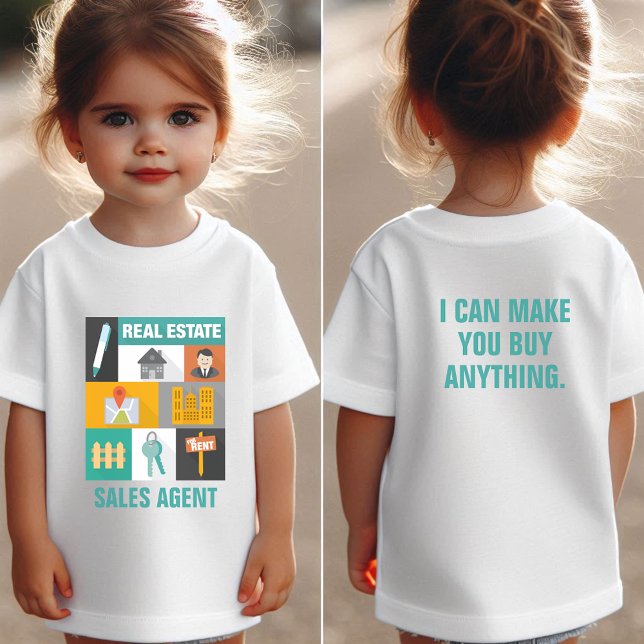 Eigener Agent für Berufliches Anwesen für Kinder Baby T-shirt (Von Creator hochgeladen)