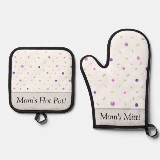Eigener Backofen Mitt und Topfhalter Set - Geschen