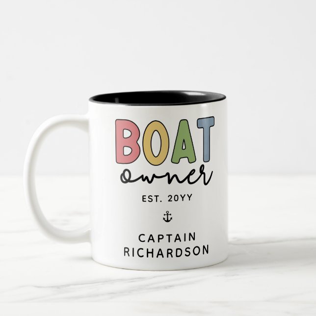 Eigener Eigentümer des Bootes gründete neue Gesche Zweifarbige Tasse (Links)