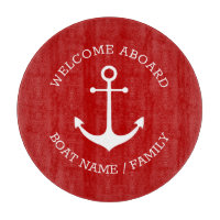 Eigener Empfang an Bord nautischer Anker Kirsche r