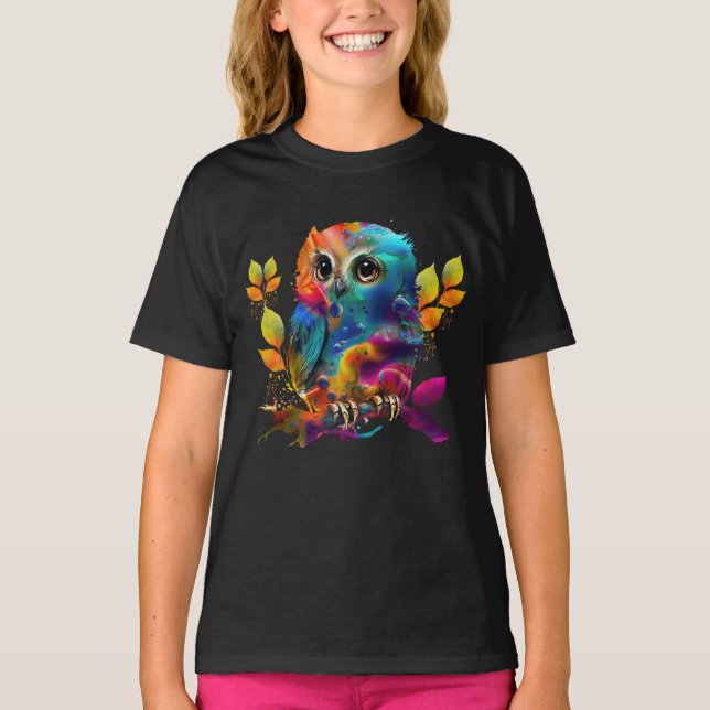 EIGENER FARBBIGER ABSTRAKTER T - Shirt (Vorderseite)