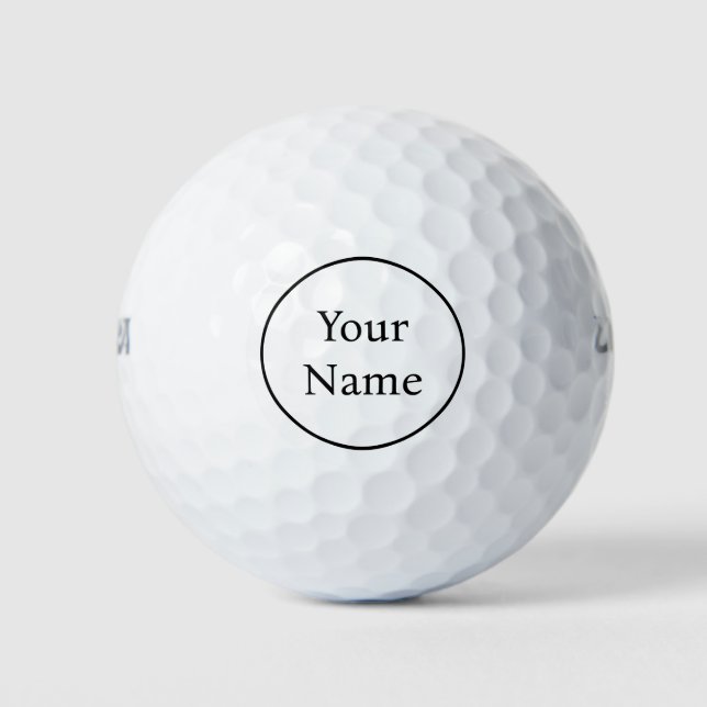 Eigener Golfball personalisiert (Vorderseite)