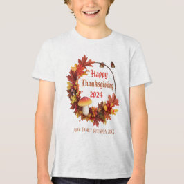 Eigener Herbst lässt glückliches Erntedankfest Tri-Blend Shirt