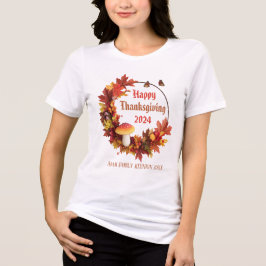 Eigener Herbst lässt glückliches Erntedankfest Tri-Blend Shirt