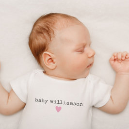 Eigener Neugeborener Nachname Kinderdusche Geschen Baby Strampler