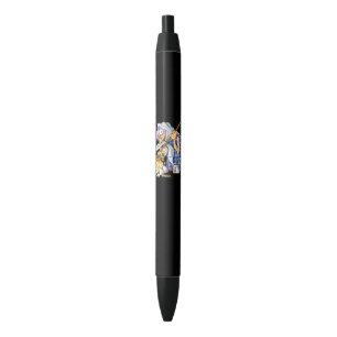 Eigener schwarzer Pen mit Lila Hexe Kugelschreiber