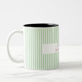 Eigener Text hinzufügen Bester Freund Sage Grün ge Zweifarbige Tasse