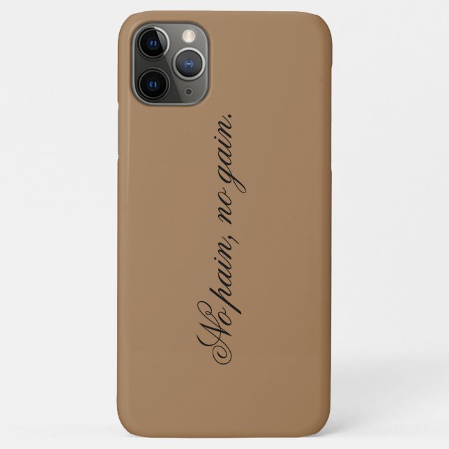 Eigener Text | Sportmotivation | und hellbraun, Case-Mate iPhone Hülle (Rückseite)