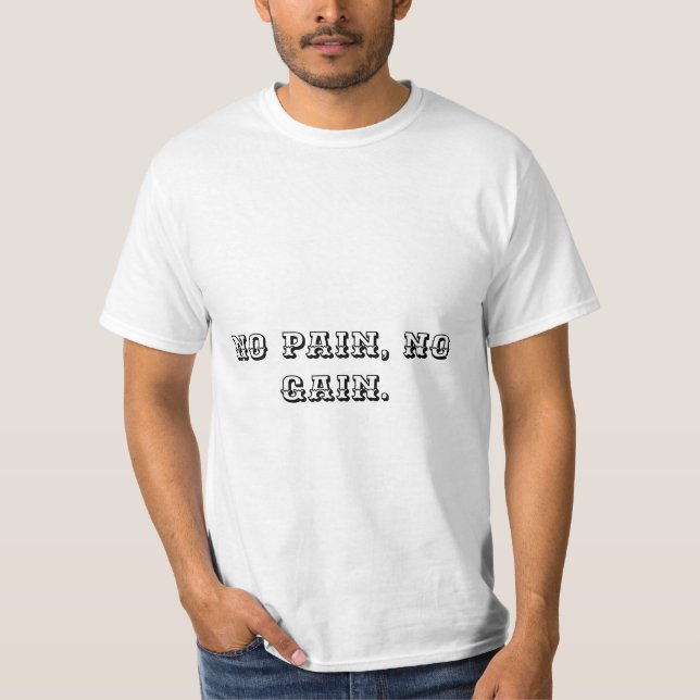 Eigener Text | Sportmotivation | und hellbraun T-Shirt (Vorderseite)