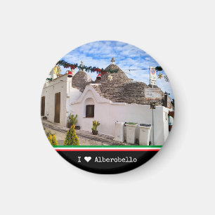 Eigener Text, Trulli Häuser in Alberobello Magnet