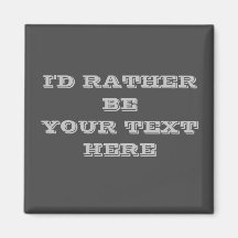 Eigener Textmagnet Dunkelgrau-Geschenk
