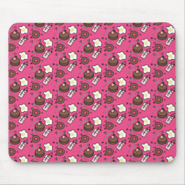 Eigenes 3D-Sprinkle-Mattiertes Frühstück mit Maus Mousepad