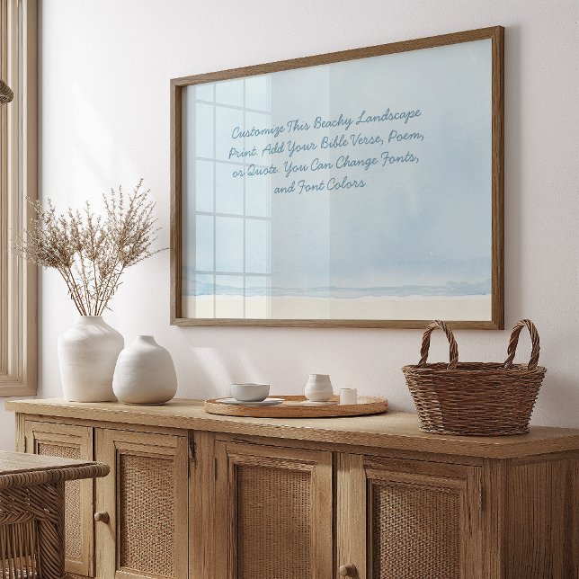 Eigenes Angebot Bibel Verse Strandfarbe hinzufügen Poster (Von Creator hochgeladen)