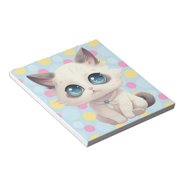 Eigenes behalt oder Design - Notepad Notizblock (angewinkelt)