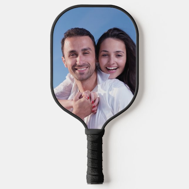 Eigenes benutzerdefiniertes Foto hinzufügen Pickleball Schläger (Vorderseite)
