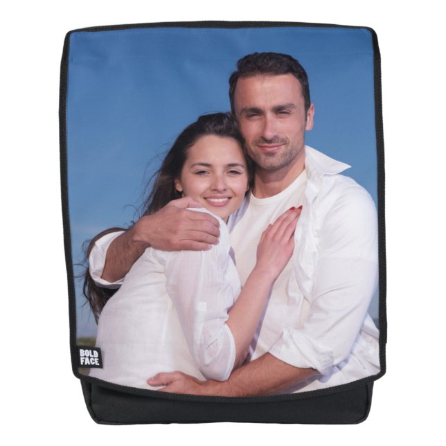 Eigenes benutzerdefiniertes Foto hinzufügen Rucksack (Vorderseite)