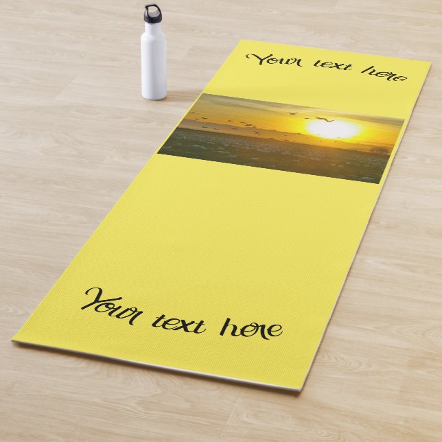 Eigenes Bild & Text auf  Yogamatte (Beispiel)