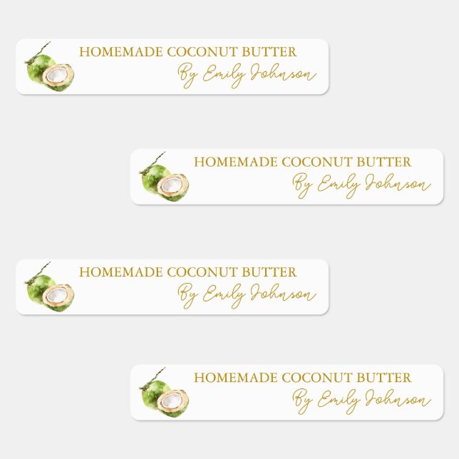 Eigenes Coconut-Butterblende-Etikett Etiketten (Gruppe)