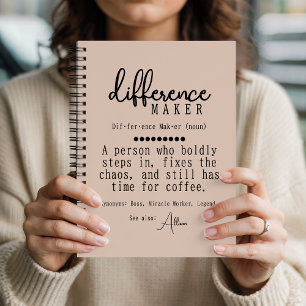 Eigenes Dankeschön Journal, Geschenk für Arbeitsko Notizbuch